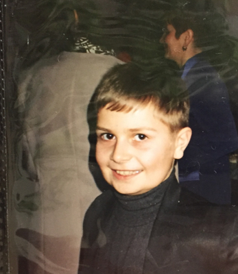 Young Dima as a chubby kid