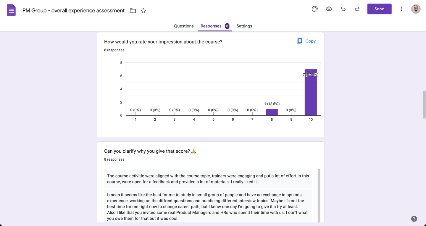 PM Interview study group - User Feedback